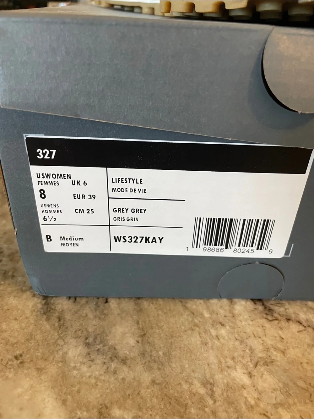 New Balance Light Gray & Gum Retro Runner